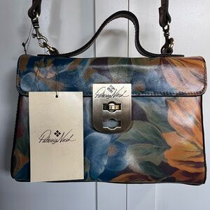 Patricia Nash Floral Leather Satchel